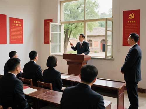 西柏坡干部培训学院基层党组织红色教育